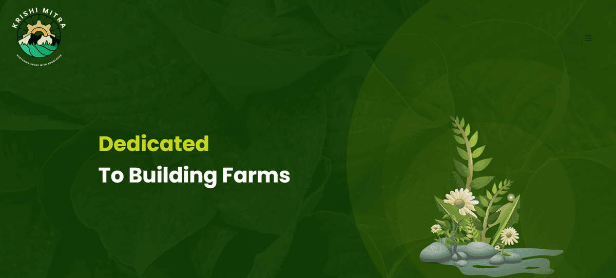 Screenshot of Krishi Mitra: AI-powered Agriculture Web Application